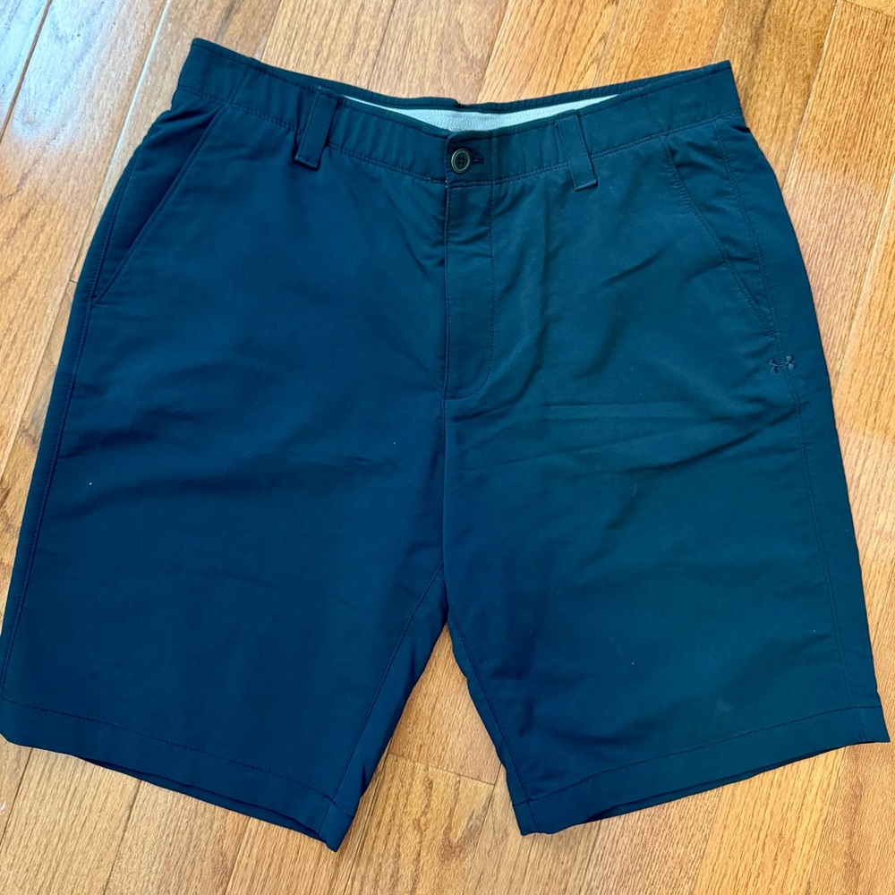 Under Armour Men's Black Flat Front Shorts